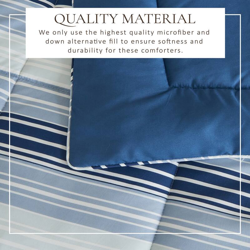 Linery & Co. All Season Down Alternative Reversible Comforter Set