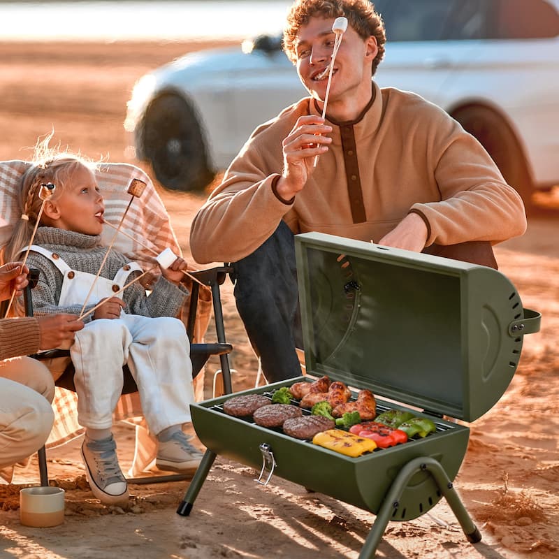 Royal Gourmet CC1015L Portable Charcoal Grill with Four Air Vents