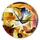 preview thumbnail 9 of 8, Designart 'Way of Inner Paint' Oversized Modern Wall CLock 16 in. wide x 16 in. high