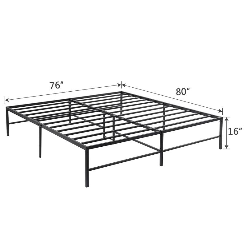 Javlergo 16 Inch Metal Platform Bed Frame