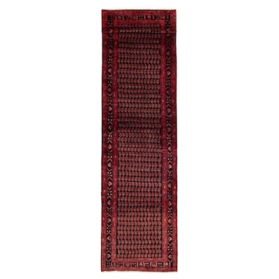 Anatolian Vintage Navy Rug 3'5" x 10'0" - 3'8 x 15'10
