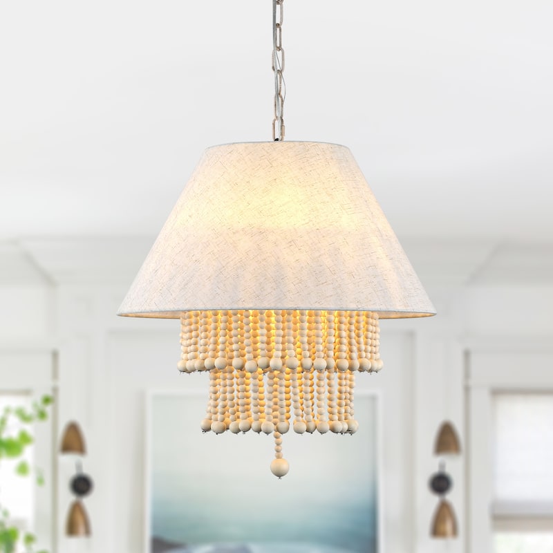 Oaks Aura Exquisite Chandelier,3 Lights Pendant Light,Modern Bohemian Chic Hanging Lamp,Height Adjustable for Living Room,Office