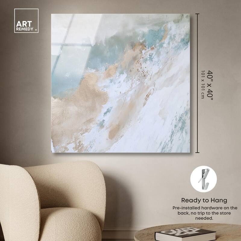 Sandy Mirage Acrylic by Art Remedy, Ready to Hang