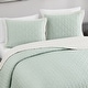 preview thumbnail 35 of 41, Bebejan 100% Cotton Sateen 3 Piece Textured Quilted Coverlet Set