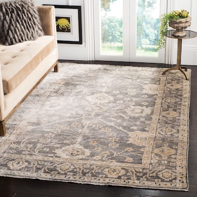SAFAVIEH Couture Hand-knotted Oushak Havasxon Traditional Oriental Wool Rug with Fringe