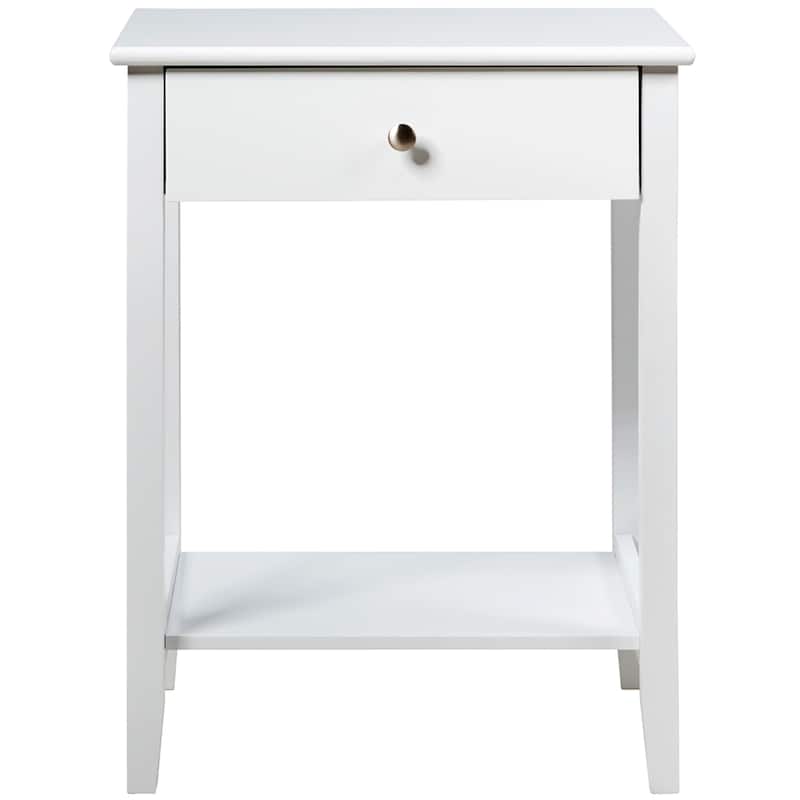 Costway Nightstand End Table Storage Display Bedroom Furniture Drawer