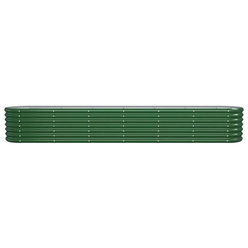 vidaXL Garden Raised Bed Powder-coated steel Large Durable - 88.2 x 88.2 x 14.2 in