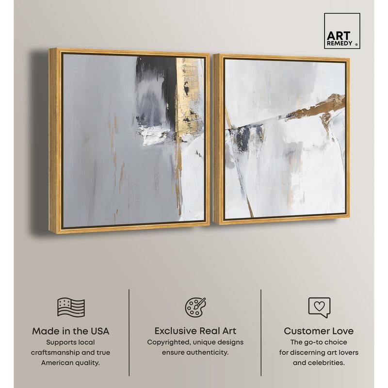 Cracks of Creation I Canvas Set of 2 by Art Remedy