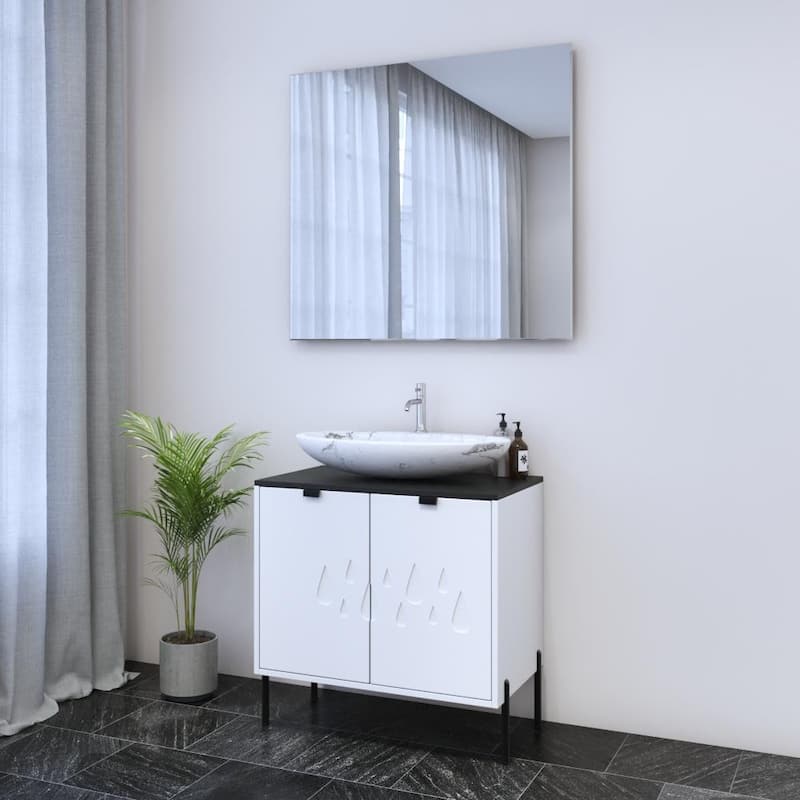 Teardrop 2D 80 Floating Bathroom Vanity (32" Width)