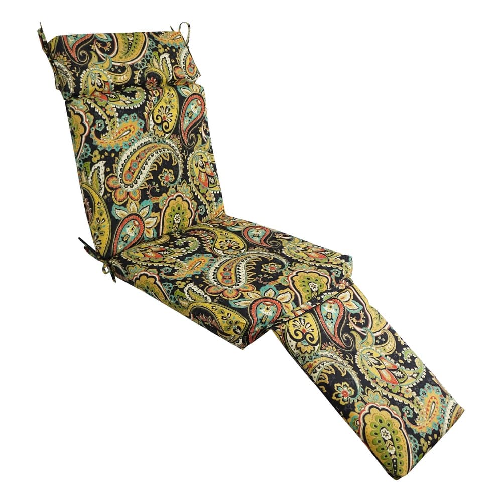 Blazing Needles Steamer Deck Outdoor Lounger Cushion - 72 x 20