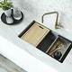 preview thumbnail 27 of 41, STYLISH Kitchen Sink Faucet Single Handle Pull Down Dual Mode in Stainless Steel - Faucet Height: 14 3/8" | Spout Height: 7 7/8"