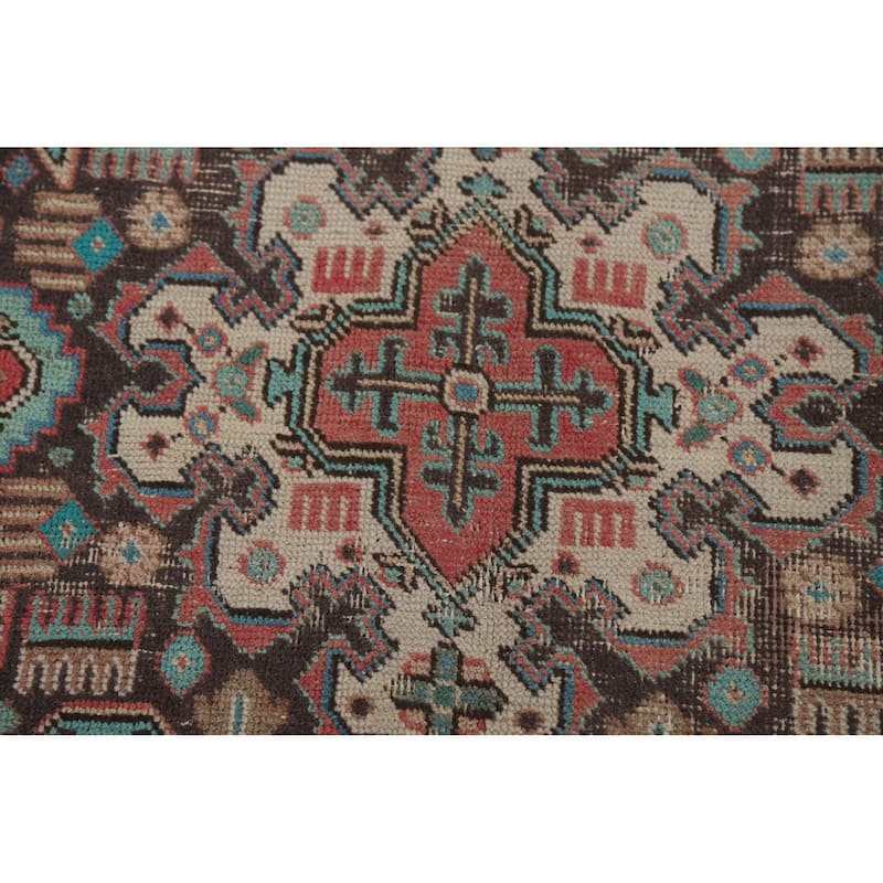 Pink Tabriz Persian Area Rug Hand-Knotted Wool Carpet - 6'8" x 9'9"
