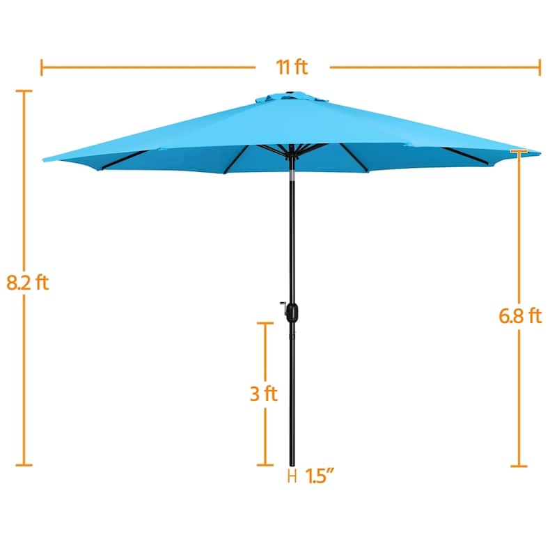 Yaheetech 11FT Patio Umbrella Market Umbrella for Outdoors