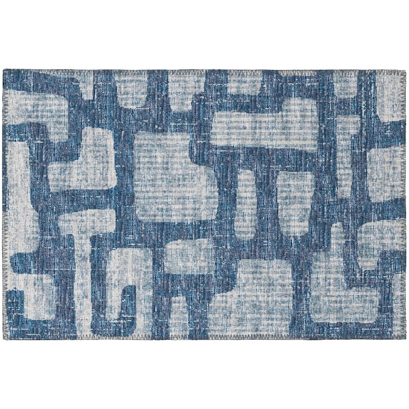 Indoor/ Outdoor Addison Yuma Modern Cobblestone Washable Area Rug