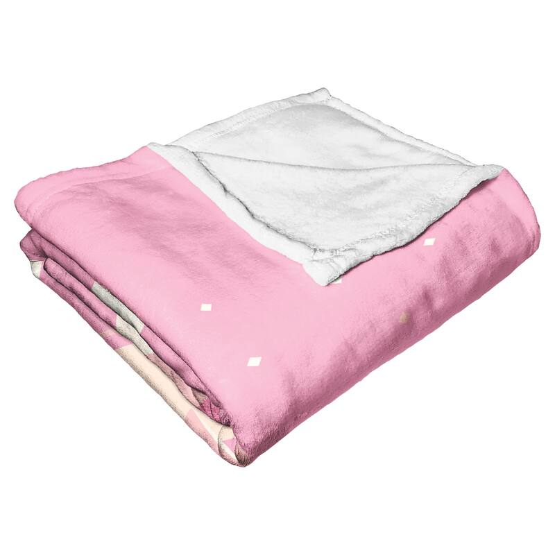 Warner Brothers Steven Universe Pink Logo Silk Touch Throw Blanket