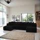 preview thumbnail 1 of 20, GDFStudio - American Design Modular 130" U-Shaped Sectional Sofa, Chaise Lounge with Reversible Layout