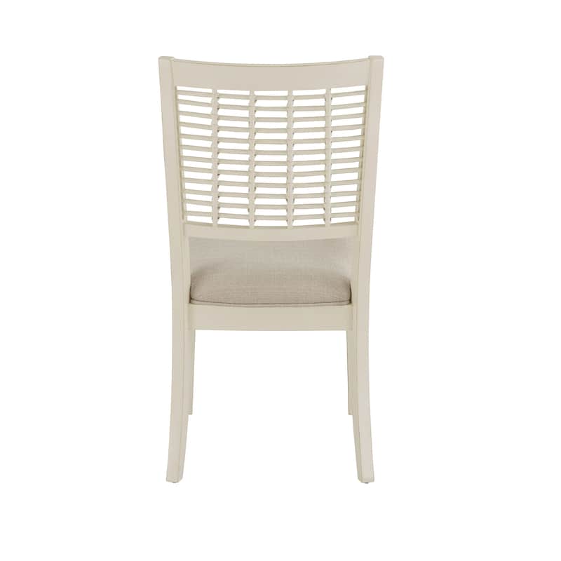 Trani White Finish Wicker Dining Chair (Set of 2) by iNSPIRE Q Classic