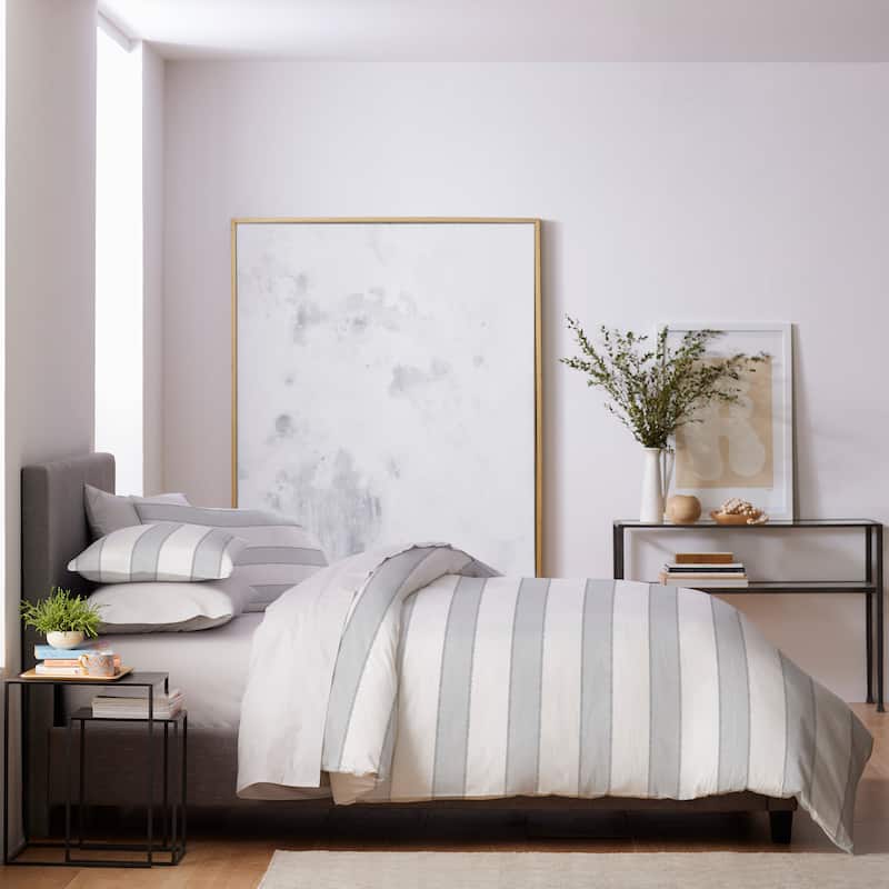 Clean Design Home x Martex Aspen Duvet Set - Light Grey - King