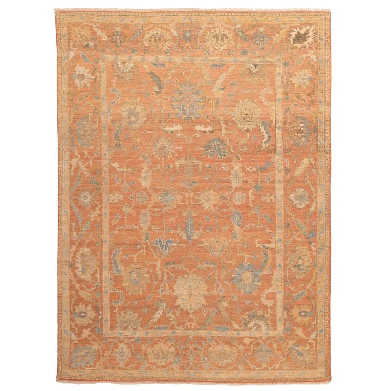 ECARPETGALLERY Hand-knotted Jules Serapi Dark Copper Wool Rug - 9'0 x 12'2