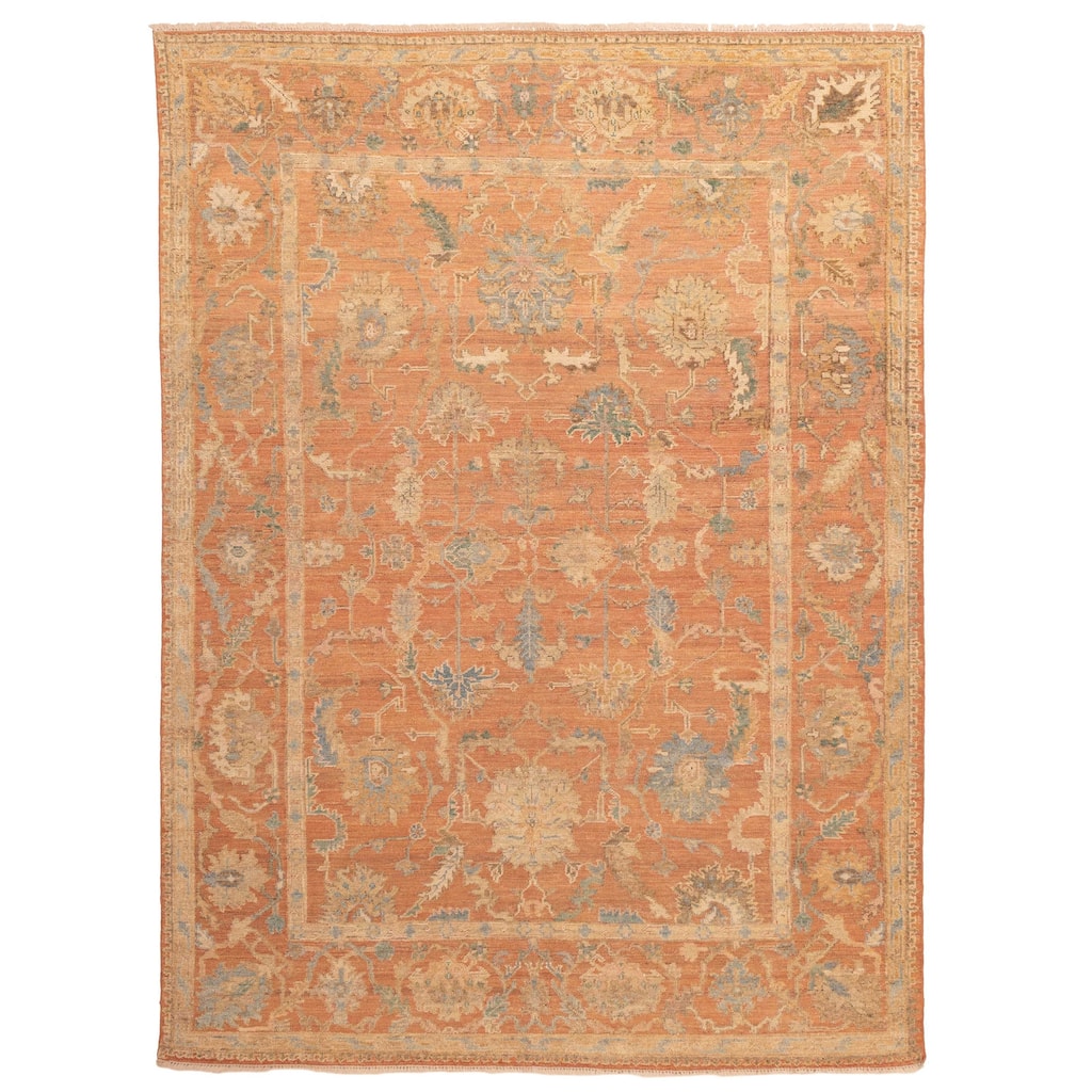 ECARPETGALLERY Hand-knotted Jules Serapi Dark Copper Wool Rug - 9'0 x 12'2