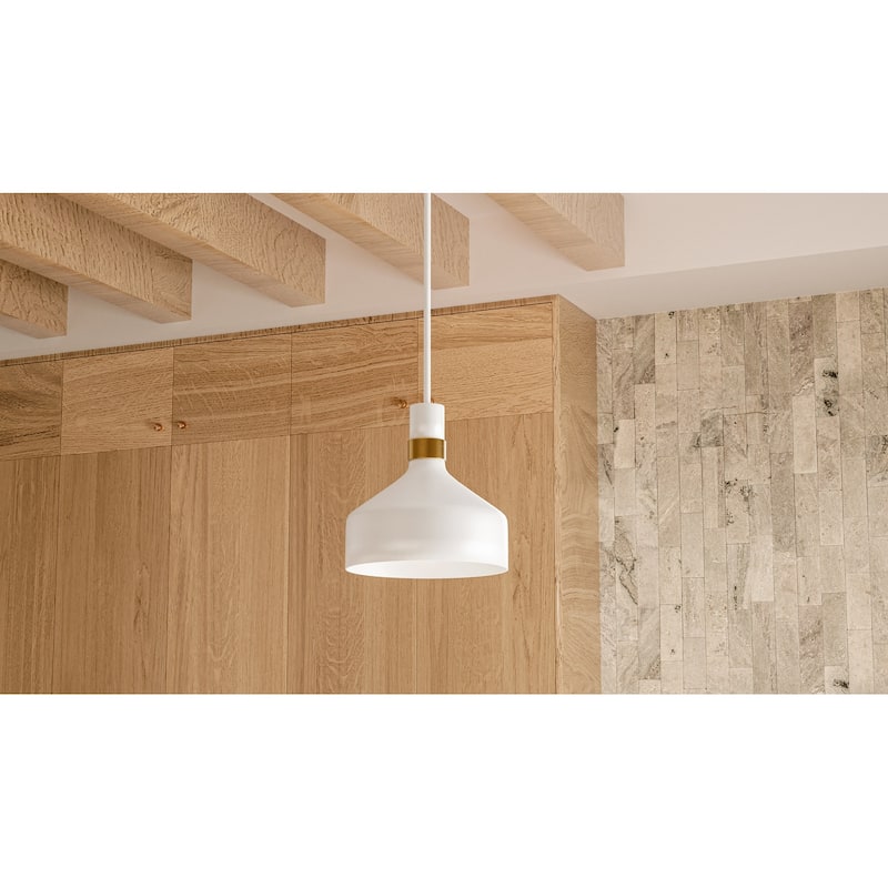 Arbor 1-Light Matte White Mini Pendant
