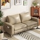 preview thumbnail 32 of 42, AECOJOY 79" Faux Leather Couch for Living Room, Loveseat Small Sofa, Indoor Modern Sofa for Apartment Office