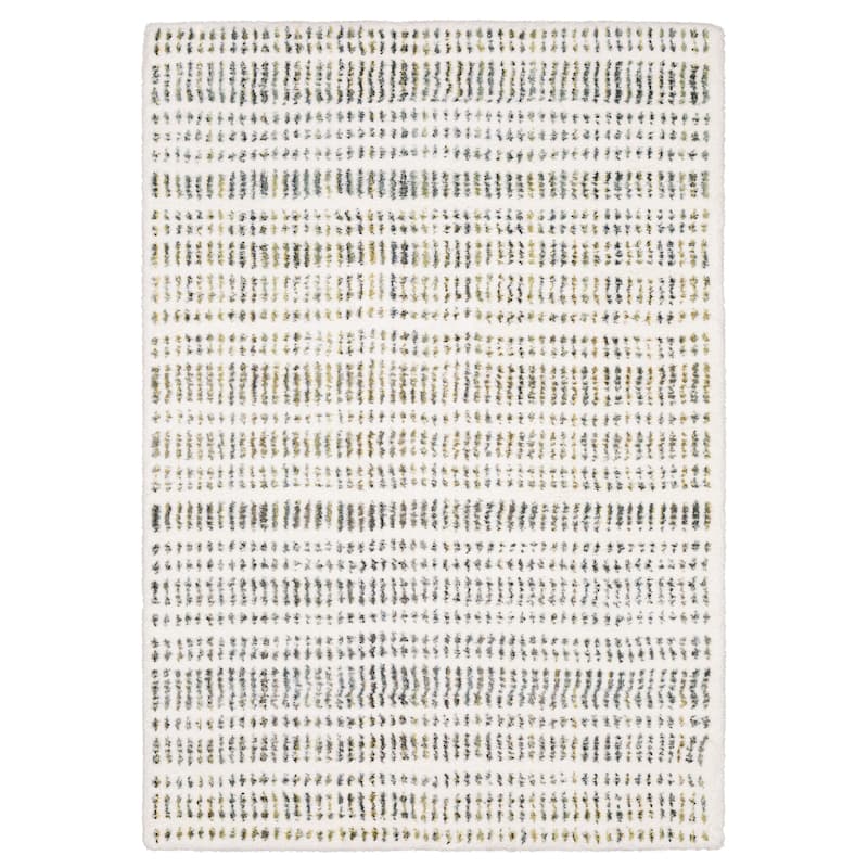 Style Haven Genoa Dashed Lines Ivory/ Multi Area Rug - 7' 10" x 10' 10" - Rectangle