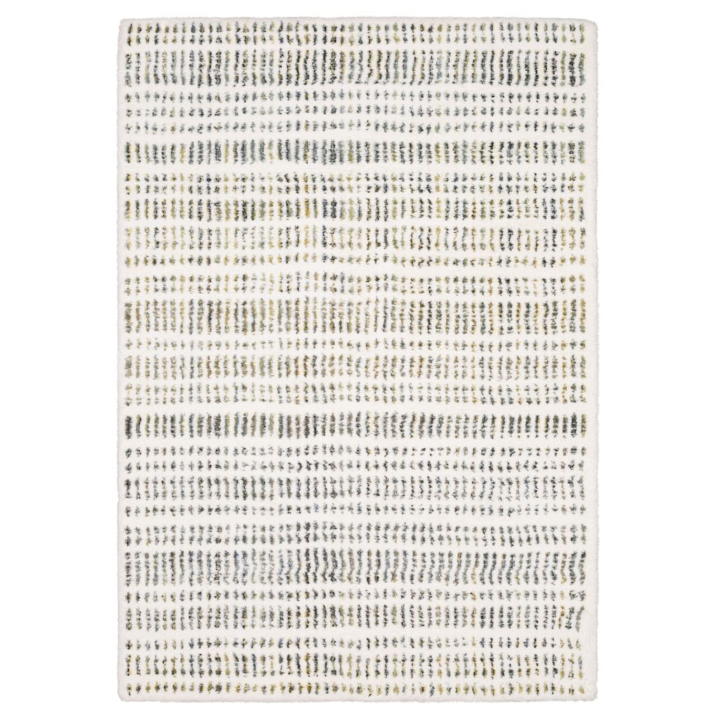 Style Haven Genoa Dashed Lines Ivory/ Multi Area Rug