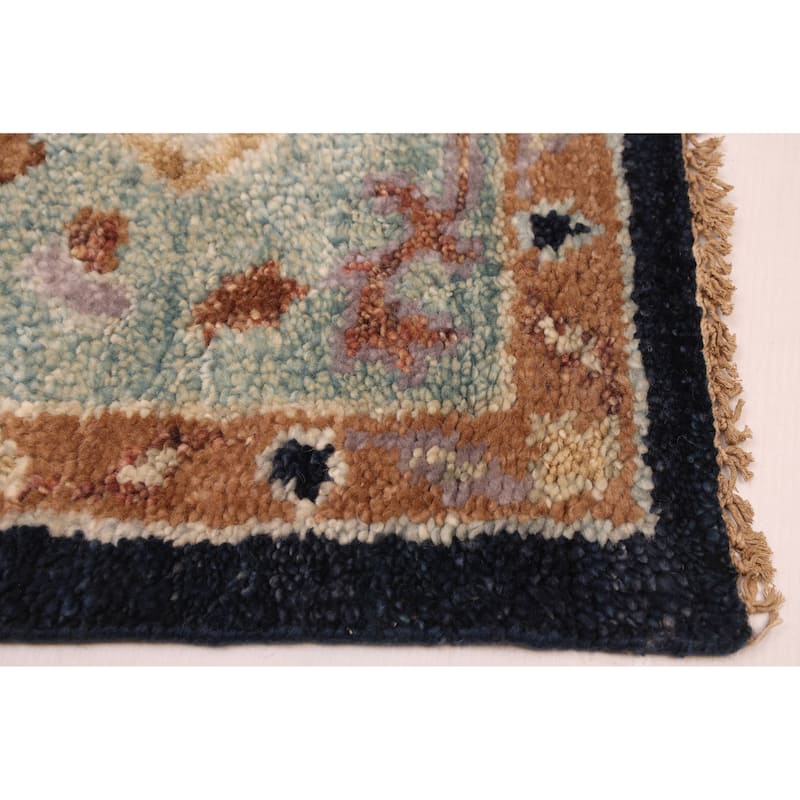 ECARPETGALLERY Hand-knotted Jules Serapi Dark Navy Wool Rug - 8'1 x 9'9