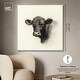 preview thumbnail 17 of 60, Darkness in Detail of Cow Canvas Animal Art Prints by Art Remedy