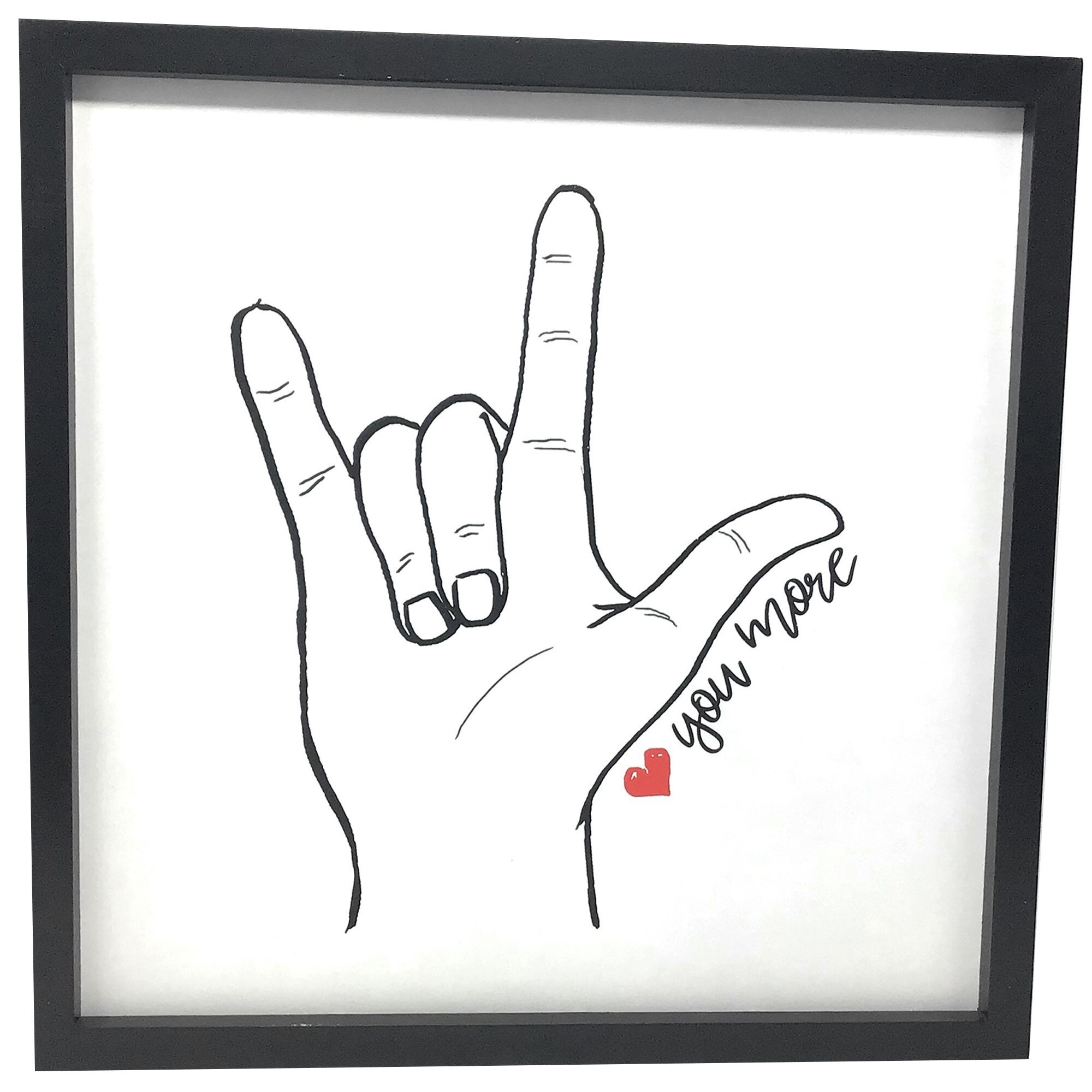 Tx Usa Corporation Wooden Love You More Finger Sign Decorative Wall Art On Sale Overstock Tx Usa Corporation Wooden Love You More Finger Sign Decorative Wall Art On Sale Overstock