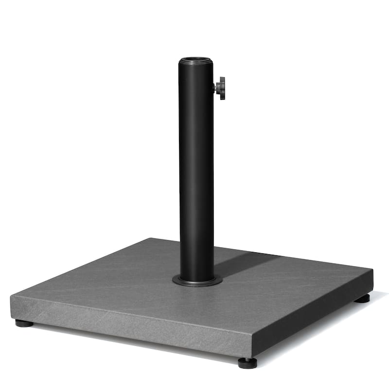 Pellebant Heavy Duty Square Cement Umbrella Base for Market Umbrella - Grey