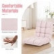 preview thumbnail 64 of 67, Costway Adjustable 14-Position Floor Chair Folding Lazy Gaming Sofa
