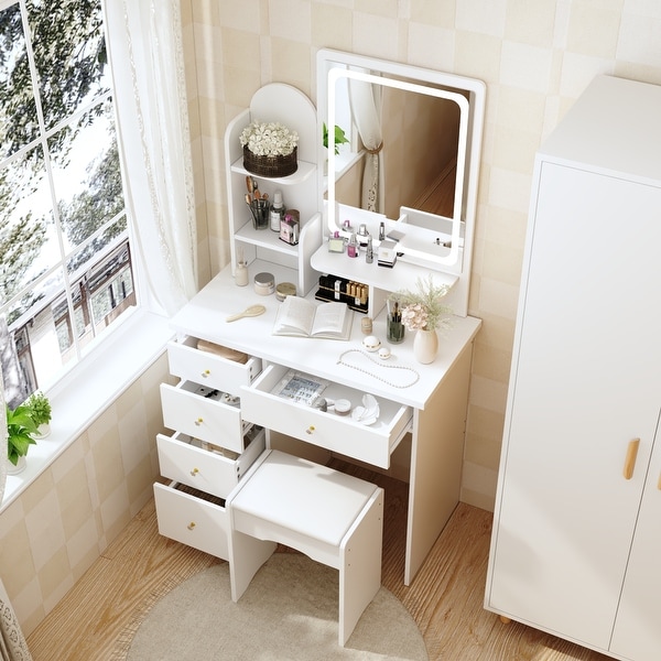 Light up mirror with storage cheap