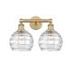 Option Brushed Brass / Clear Deco Swirl