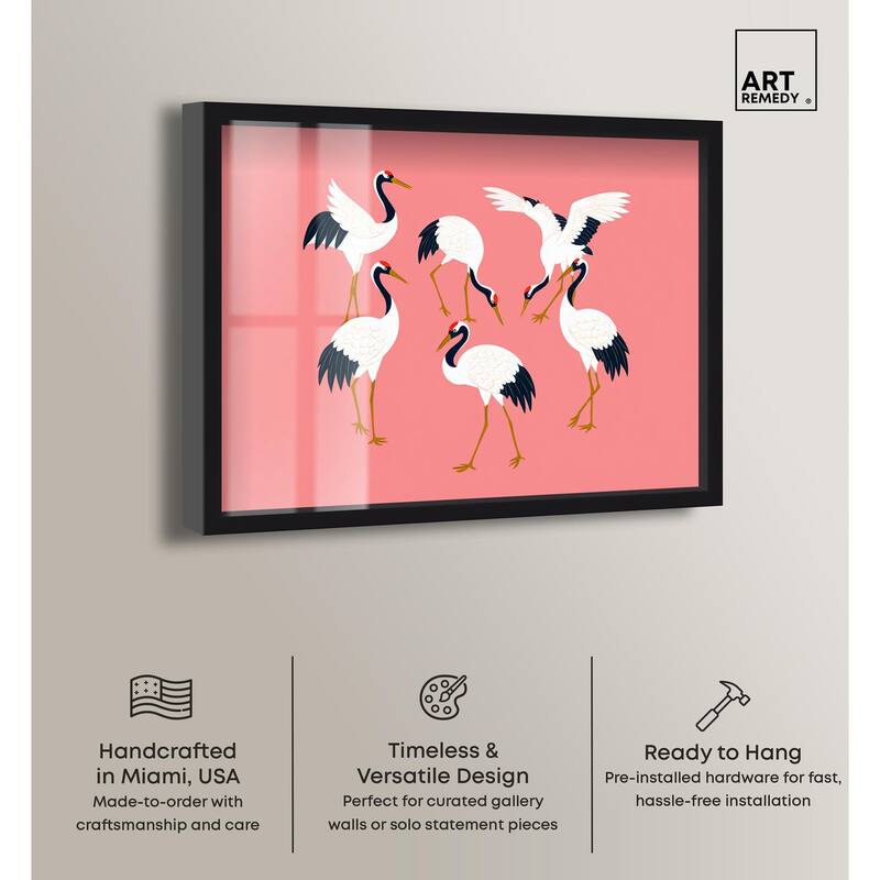 Crane Chorus Shadowbox by Art Remedy