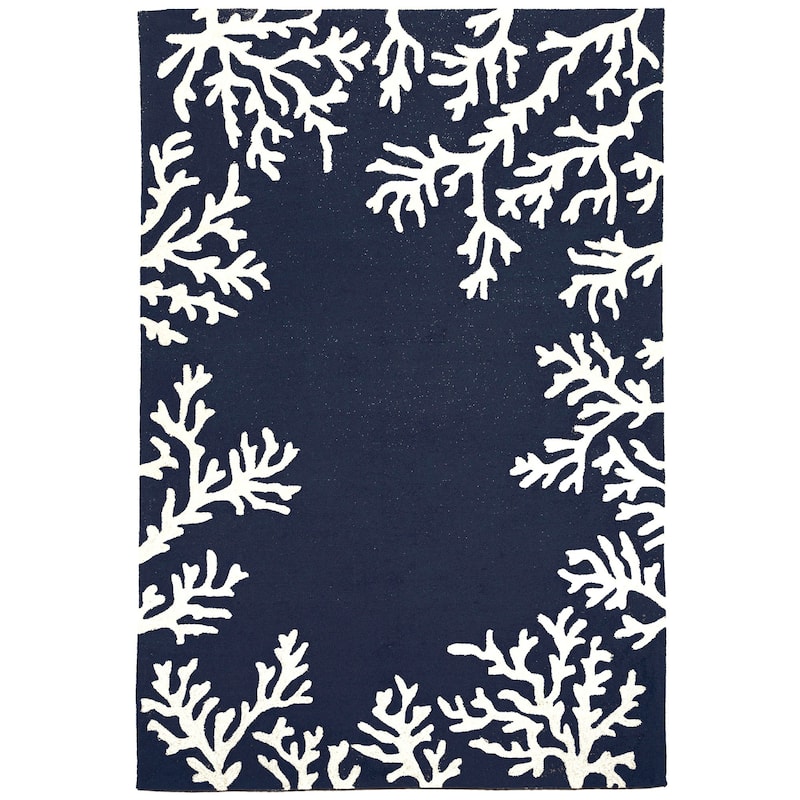 Liora Manne Capri Coral Border Indoor/Outdoor Rug
