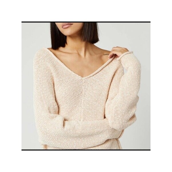 beige long sleeve sweater