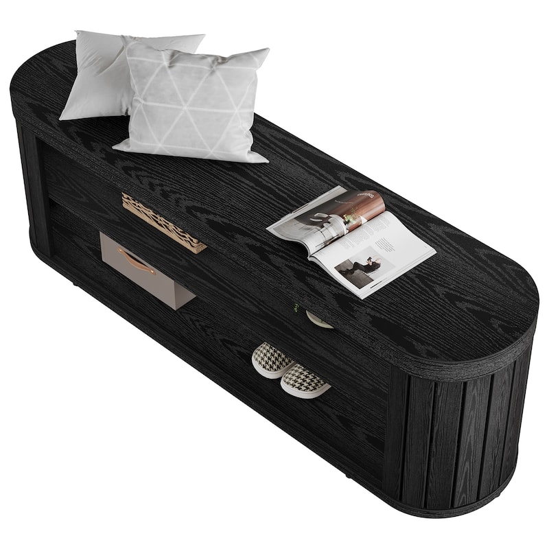 Wood Dining Bench, Shoe Storage Entryway Bench, Bedroom Hallway Living Room End of Bed Stool Accent Bench