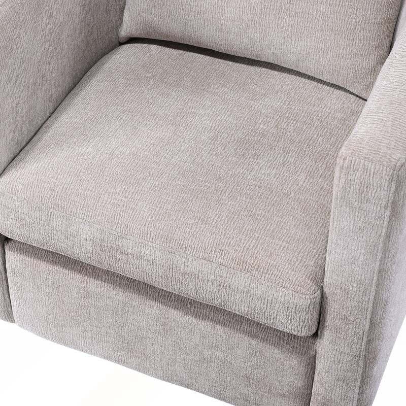 Performance Fabric Swivel Barrel Chair