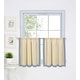 preview thumbnail 1 of 22, Wilton Colorblock Kitchen Window Tiers, Set of 2 30" w x 24" l - Blue