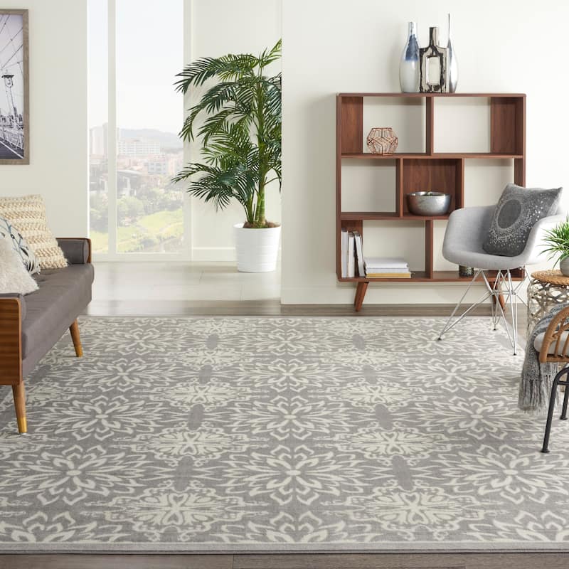 Nourison Jubilant Floral Medallion Area Rug