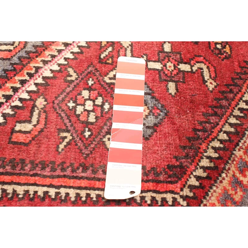 ECARPETGALLERY Hand-knotted Andelz Red Wool Rug - 4'9 x 6'11