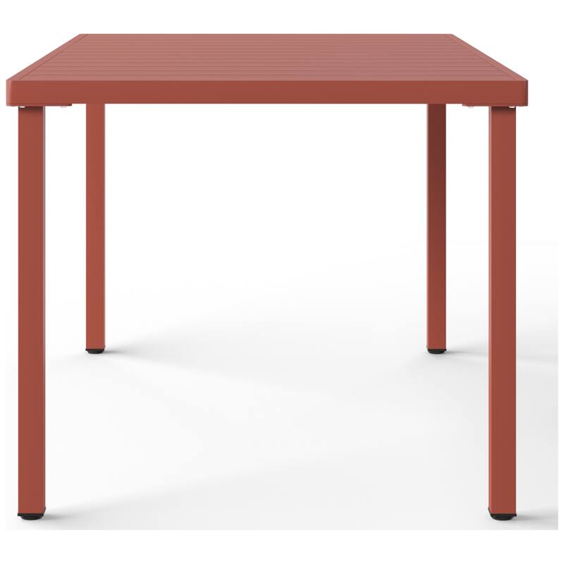 Frond and Form 59 Inch By 35.4 Inch Outdoor Steel Rectangular Dining Table