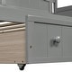 preview thumbnail 39 of 84, Arched Backrest Daybed Wood Slat Support Sofa Bed with 2 Drawers or Trundle Bed, Classic Twin Daybed Frame
