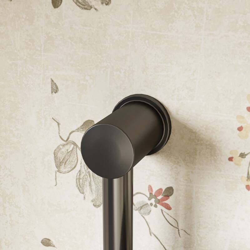 Gunmetal Thermostatic Shower System with Adjustable Slide Bar, CEC Certified Space Aluminum Shower Faucet Set