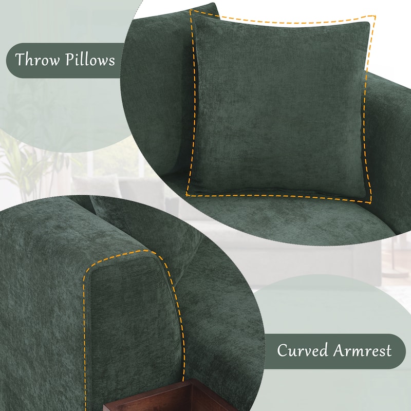 L-shaped Sofa Upholstered Sofa Couch