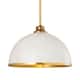 Option Matte White / Rubbed Brass