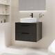 Option 24-2 Ceramic black line sink