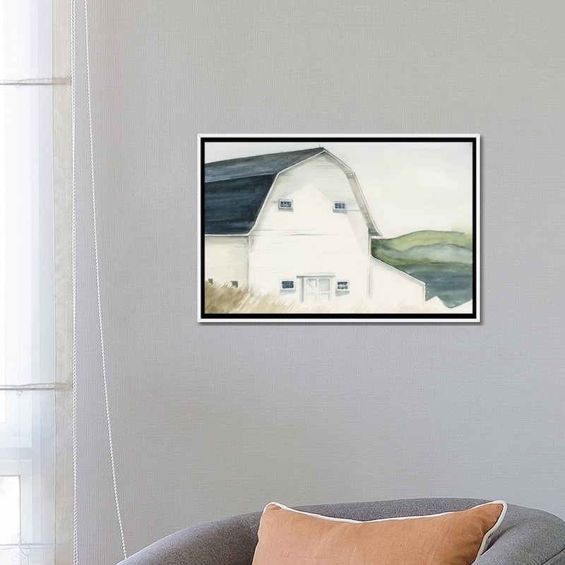 iCanvas "Watercolor Barn IV" by Jennifer Paxton Parker Framed Canvas Print